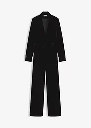 Jersey-jumpsuit av lett fløyel, bonprix