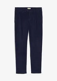 Regular Fit kordfløyelsbukse med stretch og økologisk bomull, Tapered, bonprix