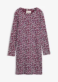 Ribbet jerseykjole av 100% økologisk bomull, bonprix