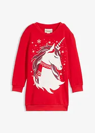 Sweatshirtkjole i 100% bomull, bonprix