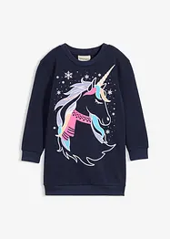 Sweatshirtkjole i 100% bomull, bonprix