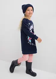 Sweatshirtkjole i 100% bomull, bonprix
