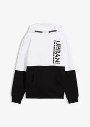 Sweatshirt med hette av økologisk bomull, bonprix