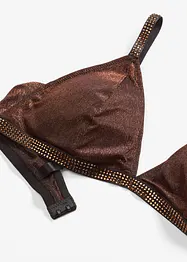 Triangel-bralette i glittermateriale, bonprix