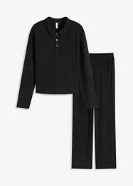 Loungewear-kosedress i mykt ribbemateriale, oversized, bonprix