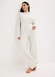Loungewear-kosedress i mykt ribbemateriale, oversized, bonprix