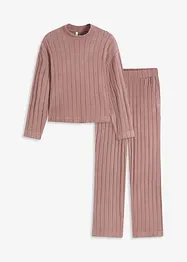 Loungewear-kosedress i mykt ribbemateriale, oversized, bonprix