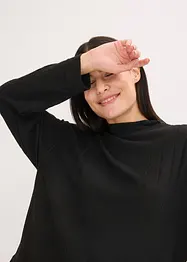 Loungewear-kosedress i mykt ribbemateriale, oversized, bonprix