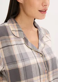 Pyjamas i flanell med lurex og gaveforpakning, bonprix