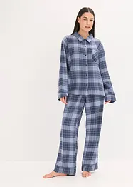 Vevd flanellspyjamas, bonprix