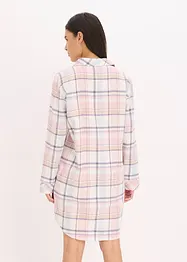 Nattkjole i vevd flanell med knepping, bonprix