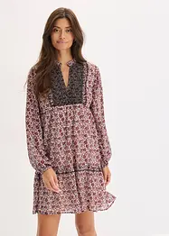 Kjole med broderi, bonprix