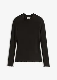 Ribbestrikket topp av viskosemiks, bonprix