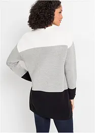Lang genser med striper, bonprix