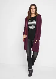 Langermet bomullstopp, print, bonprix