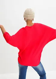 Oversized, ribbestrikket genser i viskosemiks, bonprix