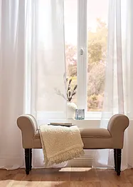 Gardin med resirkulert polyester og fin struktur (1 stk.), bonprix