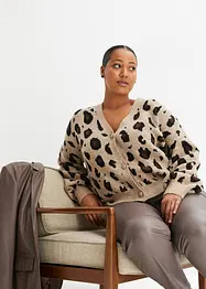 Mønstret cardigan, bonprix