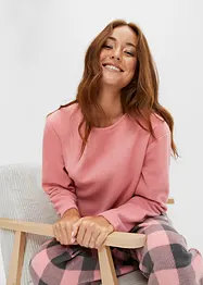 Loungewear kosedress av fleece, bonprix