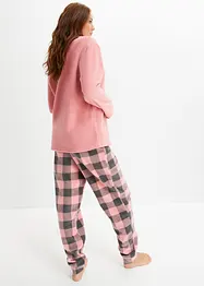 Loungewear kosedress av fleece, bonprix