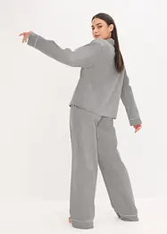 Pyjamas i vevd flanell med fiskebensmønster, bonprix