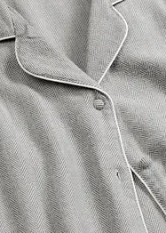 Pyjamas i vevd flanell med fiskebensmønster, bonprix