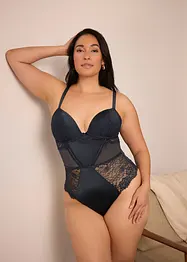 Stringbody i materiale med glans, bonprix