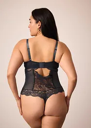 Stringbody i materiale med glans, bonprix