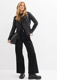 Wide Leg Jeans High Waist med destroyed-effekter, bonprix