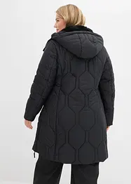Kort kåpe med diamant-vattering og glidelåser i sidene, bonprix