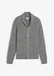 Cardigan med ribbemønster, bonprix