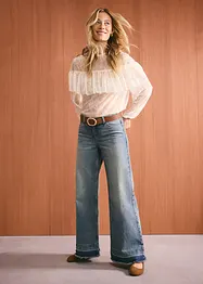 Wide leg-jeans, Mid Waist, bonprix