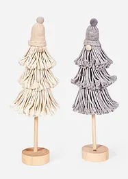 Pyntefigur nisse i raggete stil (2-pack), bonprix