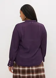 Chiffonbluse med avtagbart knytebånd, bonprix