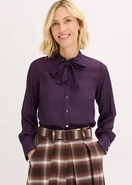 Chiffonbluse med avtagbart knytebånd, bonprix