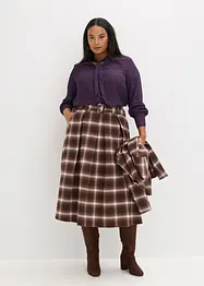 Chiffonbluse med avtagbart knytebånd, bonprix