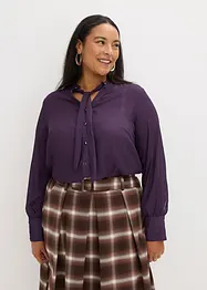 Chiffonbluse med avtagbart knytebånd, bonprix