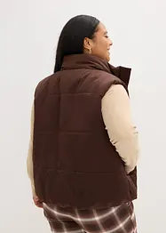 Vattert vest med lett glans, bonprix