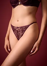 Stringtruse i nydelig blondemateriale, bonprix