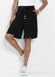 Bermudashorts i viskose med knytebelte, bonprix