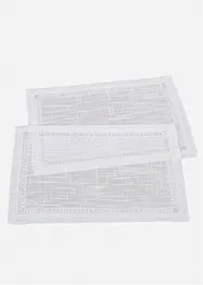 Bordbrikker med hullbroderi (2-pack), bonprix
