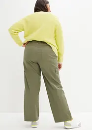 Cargojeans i bomull, Mid Waist, bonprix