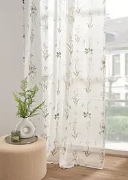 Gardin med trykt blomstermønster (1-pack), bonprix