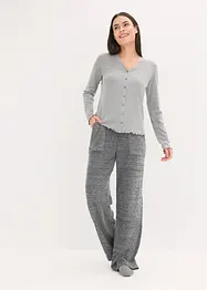 Loungewear-bukse i myk chenille, bonprix