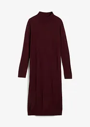 Finstrikket kjole med ståkrage, bonprix