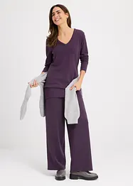 Lang basic-genser med V-hals, bonprix