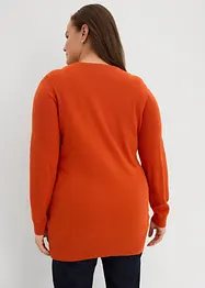 Lang basic-genser med V-hals, bonprix