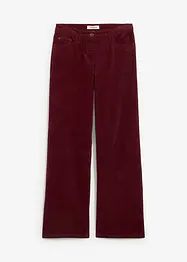 Kordfløyelsbukse med vide ben, bonprix
