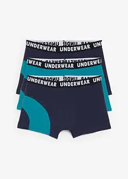 Boksershorts med bomull i ettersittende modell (3-pack), bonprix