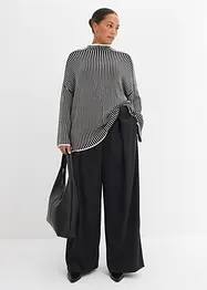 Bukse med legg og utsvingte ben, bonprix